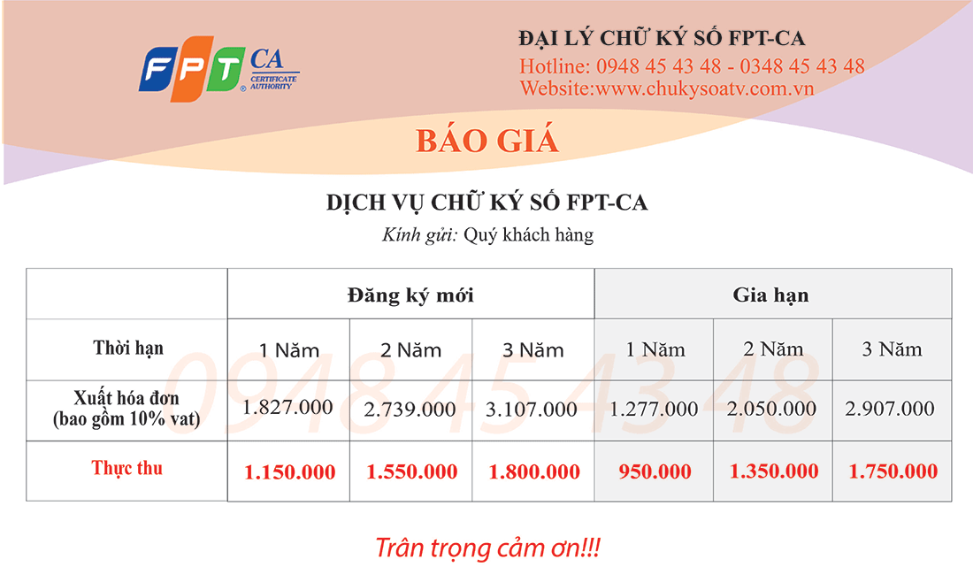 Đăng ký chữ ký số fpt cần thơ